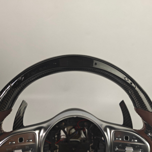 <span class=keywords><strong>Volante</strong></span> deportivo de cuero de fibra de carbono con LED para <span class=keywords><strong>Mercedes</strong></span> Benz A45 <span class=keywords><strong>AMG</strong></span> Clase G W205 C63 <span class=keywords><strong>AMG</strong></span> CLS Car - Product Image 6