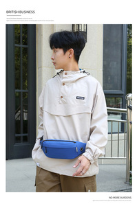 Sac banane personnalisé imperméable pour homme et femme, idéal pour la course à pied, le sport, le téléphone portable, le fitness, avec logo. - Product Image 6