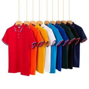 Горячая Распродажа, конкурентоспособная цена, Мужская Спортивная Повседневная деловая футболка поло с коротким рукавом, дешевая Футболка Поло, отмеченная во Вьетнаме