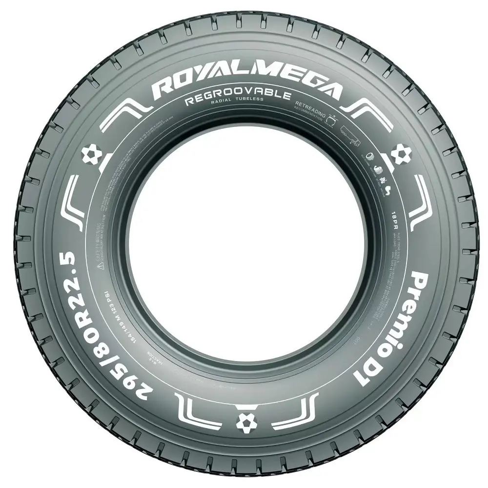 Factory Price Sales new design rubber tire 11R22.5 295/75R22.5 315/80R22.5 tires in Vietnam from Royalmega brand