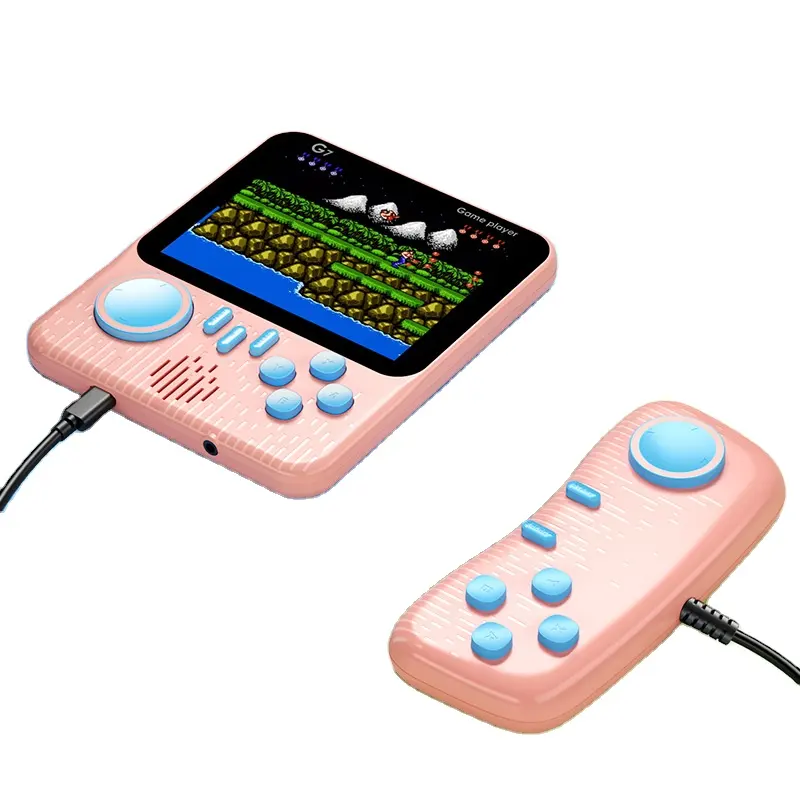 New Nostalgic Color Frequency Handheld G7 Game Console Single and Double Play 666 in 1 Classic Retro Handheld Game Console