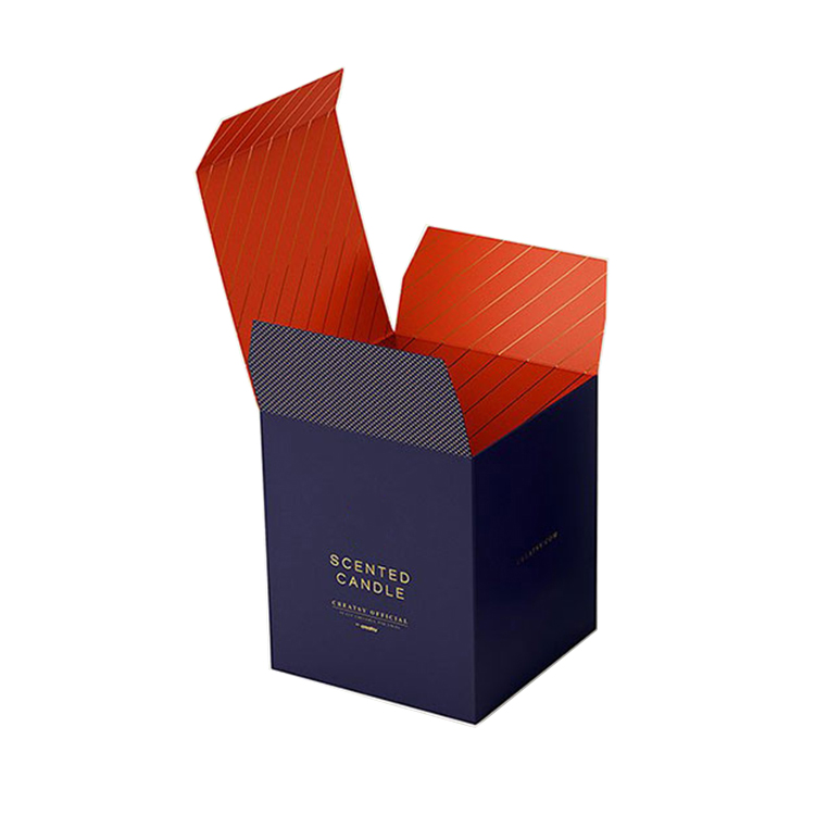 Wholesale custom logo eco friendly Kraft paper gift boxes for candles