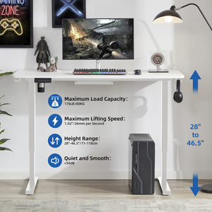 Escritorio <span class=keywords><strong>de</strong></span> Computadora Moderno con Motor Individual, Mesa <span class=keywords><strong>de</strong></span> <span class=keywords><strong>Trabajo</strong></span> Hecha a Mano, Diseño <span class=keywords><strong>de</strong></span> Altura Ajustable, Panel <span class=keywords><strong>de</strong></span> <span class=keywords><strong>Madera</strong></span>, Mesa <span class=keywords><strong>de</strong></span> <span class=keywords><strong>Trabajo</strong></span> <span class=keywords><strong>de</strong></span> Oficina para Uso Doméstico - Product Image 2