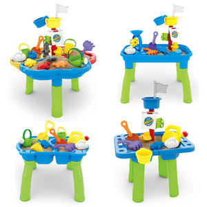 <span class=keywords><strong>Table</strong></span> de jeu de plage interactive en plastique pour enfants, avec pot d'arrosage, thème bateau pirate, pour l'été - Product Image 2