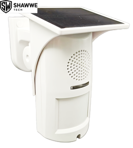 <span class=keywords><strong>Détecteur</strong></span> solaire <span class=keywords><strong>extérieur</strong></span> PIR, alarme antivol murale, enregistrement vocal et sirène, résistant aux intempéries IP65 - Product Image 3