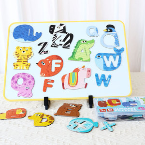 Puzzles magnétiques pour enfants Montessori Toys Animal Alphabet Numbers Matching Toys Puzzles Book for Toddlers Travel Preschool Gifts - Product Image 3