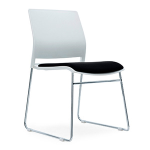 Стул обеденный из полипропилена, сиденье без подушек, Штабелируемый офисный стул для посетителей, Обучающие офисные стулья