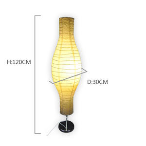 Metal Base <strong>Large</strong> Foldable Vase Pattern Decoration Floor <strong>Paper</strong> <strong>Lampshade</strong> for Floor Lamp, Living Room,bedroom,hotel - Product Image 3