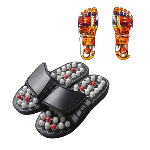 Masajeador de pies de acupresión portátil con reflexología EVA zapatilla con fondo grueso reemplazable cabeza sandalias estilo masaje producto - Product Image 2