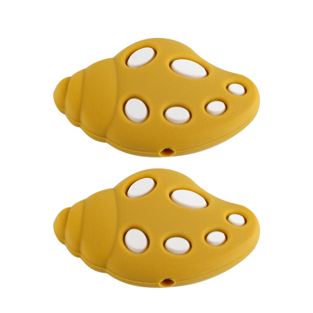 มัสตาร์ดลูกปัดโฟกัสลูกหอย SA111สีเหลือง