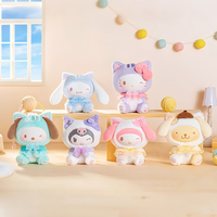Venta al por mayor de auténticas figuras de vinilo de la serie TOP TOY Sanrios Characters Playful Kittens, muñecas de peluche en caja sorpresa, juguete de muñeca Kawaii para niñas, súper.