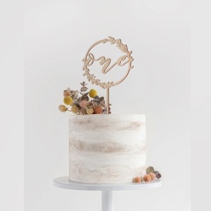 Décoration de gâteau en bois « Un an » pour fête d'anniversaire, nouveau-né, 1er anniversaire, baby shower, fête d'enfants, anniversaire de mariage - Product Image 6