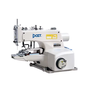 Nouvelle machine à coudre industrielle à grande vitesse DT1377 avec double aiguille pour la pose de boutons-pression sur T-shirts - Product Image 1