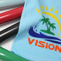 Qualité coréenne thermoflex easyweed flocage textile vinilo film de transfert 3D troupeau transfert de chaleur vinyle flex rouleaux pour t-shirts