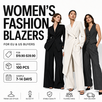 Damenbekleidung Blazer-Kleid Langarm Slim Fit Damas Mujeres De Mujer Conjunto Maßgeschneiderte Herstellung Luxus OEM