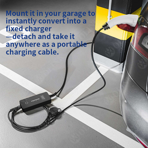 Chargeur EV portable 16A Type 2, niveau 2, câble de charge embarqué, étanche IP55, certifié CE, pour une utilisation à domicile et en voyage - Product Image 5