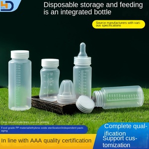 Bouteille d'alimentation jetable en PP sans BPA à large ouverture pour bébé, pour la <span class=keywords><strong>conservation</strong></span> du <span class=keywords><strong>lait</strong></span> <span class=keywords><strong>maternel</strong></span>, 0-12 mois - Product Image 2