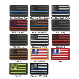 Màu sắc khác nhau Cờ Mỹ PVC Huy hiệu các bản vá lỗi cho quần áo - Product Image 2