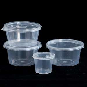 Tasse à soufflé à paroi unique de <span class=keywords><strong>2oz</strong></span> avec élimination du couvercle PP Restaurant Take Sauce Portion Tasse <span class=keywords><strong>PET</strong></span> Condiment Cups for Take - Product Image 4