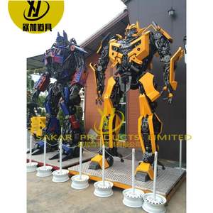 Grand métal personnalisé accessoires d'extérieur rétro voiture film grandeur nature voix <span class=keywords><strong>Robot</strong></span> Sculpture fer <span class=keywords><strong>Spider</strong></span> <span class=keywords><strong>Man</strong></span> transformateurs Statues Logo - Product Image 2