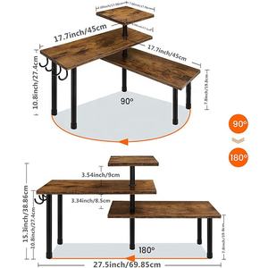 Organizador de Esquina Móvil de Madera para Encimera de Cocina, Estante de 3 Niveles, Organizador de Encimera - Product Image 5
