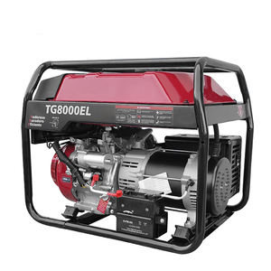 Groupe électrogène à essence 6 kW à faible consommation de carburant, moteur OHV 4 temps, <span class=keywords><strong>grand</strong></span> réservoir de 30 L, générateur à essence 6500 watts alimenté par Honda GX390 - Product Image 1