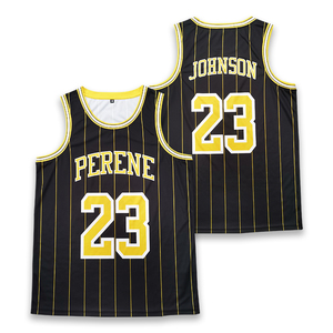 Maillot de basket-ball personnalisé sublimation uniforme en polyester évacuation de la sueur à séchage rapide - Product Image 3