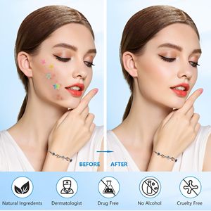Patch anti-acné à la vitamine C, réparation active VC pour peaux à tendance acnéique, double effet absorbant le pus - Product Image 3