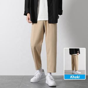 <span class=keywords><strong>Pantaloni</strong></span> da <span class=keywords><strong>uomo</strong></span> personalizzabili per Business tailleur 100% poliestere tinta unita alla moda opzioni taglie forti a prezzi accessibili - Product Image 1