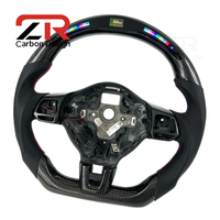Volant en fibre de carbone avec écran LED pour VW Volkswagen MK6 Golf6 R GTI R Scirocco Jetta Passat CC Polo 6r 2008-2013