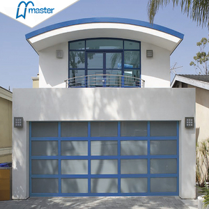 Paneles de vidrio templado esmerilado contemporáneo, puertas de garaje de aluminio y vidrio aislado con Control remoto, venta al por mayor - Product Image 4