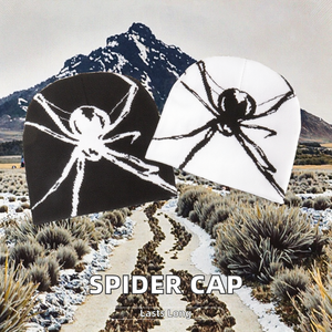 Casquette d'hiver unisexe en acrylique à motif araignée, sans visière, en tissu courant, idéale pour les voyages, la plage et les fêtes d'Halloween – Vente chaude - Product Image 2