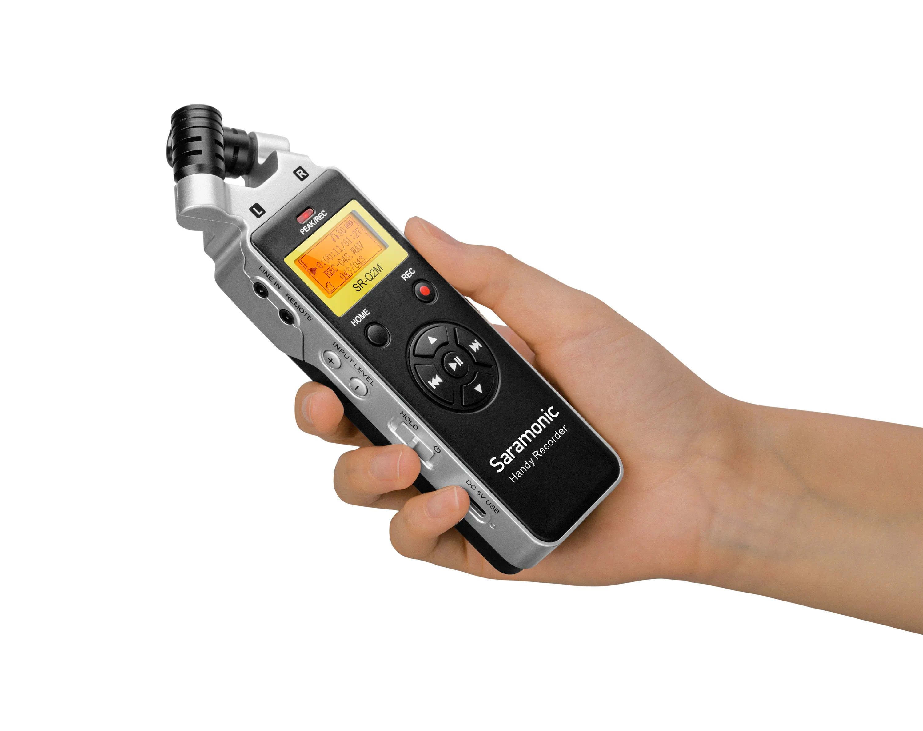 SR-Q2 Handheld Audio Recorder with Stereo X/Y condenser microphones