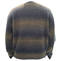 Pull en maille dégradé personnalisé pour hommes, 470 GSM, épais, doux et chaud, effet ombré, pour l'hiver, vente en gros