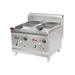 Friggitrice a Gas da Banco a 2 Vasche con Capacità 11+11L e Valvola dell'Olio per Uso Domestico, per Nuggets di Pollo, Patatine Fritte, Tempura e Costolette di Maiale - Product Image 5