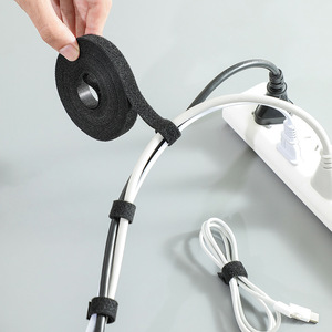 Organisateur de câbles à bande magique, sangle Velcro pour écouteurs, gestion des fils électriques, supports de rangement - Product Image 1