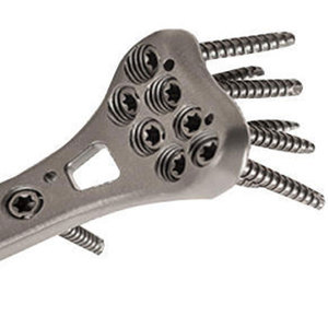 Juego de instrumentos de fijación ósea manual de acero inoxidable para fragmentos grandes, placa ortopédica quirúrgica sin bloqueo para miembros inferiores - Product Image 6
