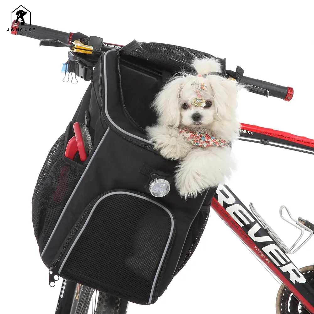 Bicycle Front Basket Outdoor Sport Removable Waterproof Bike Handlebar Basket 6KG Pet Carrier Frame Bag For Bike Dog Backpack