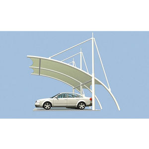 Carpas de Acero con Membrana Tensada y Techo de Policarbonato para Garajes, Toldos, Cocheras y Cobertizos para Estacionamiento Exterior - Product Image 4