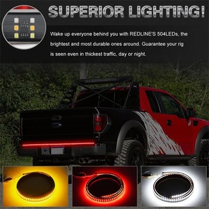 12V 48/60 Inch Xe Phanh Tín Hiệu Lần Lượt Ánh Sáng <span class=keywords><strong>LED</strong></span> Cảnh Báo Dải Đèn Cho Xe Tải Xe Tải Phía Sau Đuôi Chạy Xếp Đôi Đèn Flash - Product Image 3