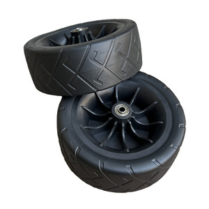 Cheng Jin Vehicles 8-inch Solid <b>Plastic</b> <b>Wheel</b> With Bearings For Campervan And Handcart - Product Image 4