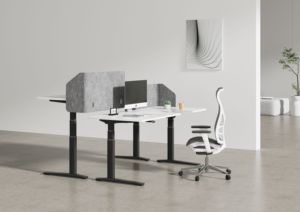 Hiện Đại Động Cơ Duy Nhất Điện Chiều Cao Có Thể Điều Chỉnh Ergonomic Đứng Bàn Mặt Đối Mặt Đôi Ghế Máy Trạm Văn Phòng Sử Dụng Nhôm - Product Image 6