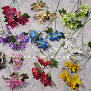 Fleurs artificielles de Cornus Yixuan en soie, décorations réalistes pour mariage et salon - Product Image 1