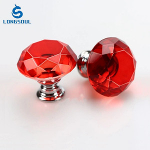 Cristal Decorativo Transparente Móveis Gaveta Porta Do Armário Vidro Diamante Botões - Product Image 2