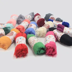 2020 便宜的棉和亚麻阿拉伯头巾围巾女性穆斯林围巾头巾