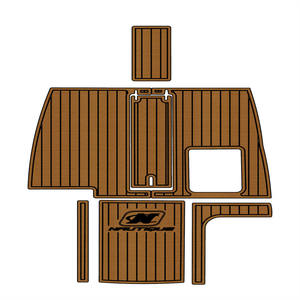 Plancher en teck EVA pour yacht marin Correct Craft 210 de 1996, lisse, durable, design contemporain et moderne, bois, extérieur, à clipser - Product Image 2