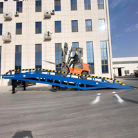 Sıcak Satış Mobil Biniş Köprüsü Manuel Güçlü Forklift Yükleme Rampası Uygun Fiyatla