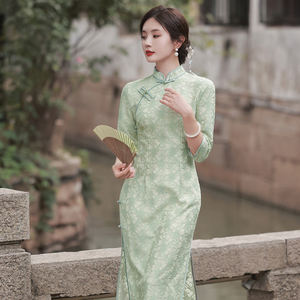 Nuevo producto retro estilo joven chica fresca más tamaño cheongsam vestido moderno mujeres niñas estudiante temperamento mejorado <span class=keywords><strong>Qi</strong></span> <span class=keywords><strong>PAO</strong></span> - Product Image 3