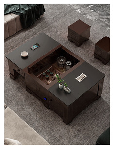 Table à manger moderne multifonctionnelle, réglable en hauteur, avec structure en fer, support pliable télécommandé, pour hôtel et chambre à coucher - Product Image 5