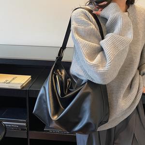 Sac à main femme en cuir PU grande capacité avec fermeture éclair, bandoulière unique, sac fourre-tout de travail, sac à bandoulière pour femme - Product Image 2